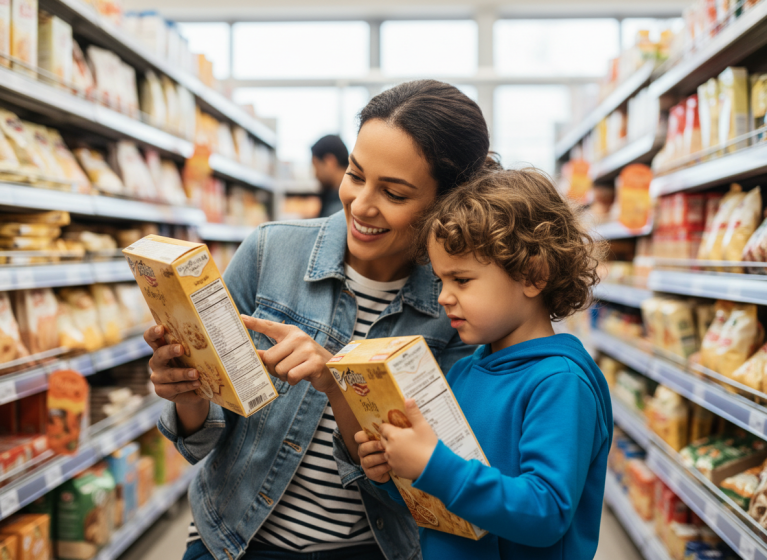 Lire les étiquettes alimentaires pour enfants : sucre et ingrédients