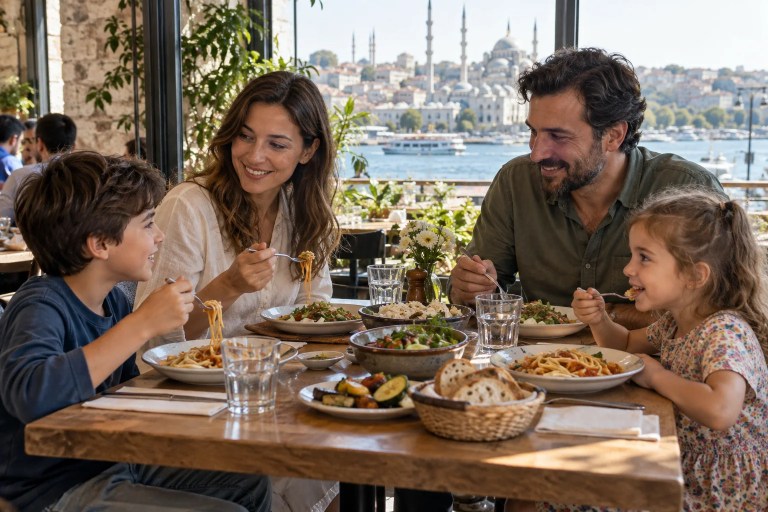 İstanbul’da Çocuklarla Ailece Yemek: Menü ve Masa Seçimi Rehberi